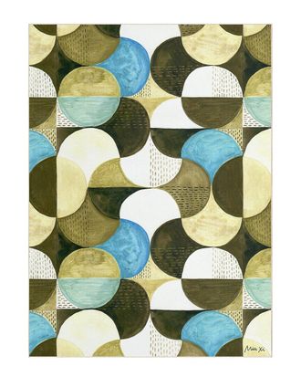 Empire Art Direct Geometric Ii Washable Geometric Art Area Rug