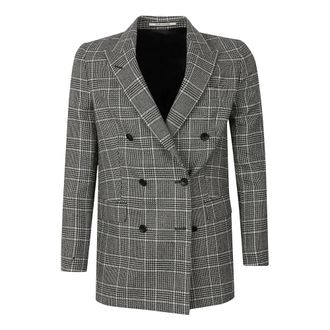 Tagliatore Jasmine Blazer - Dames - Jassen - Grijs - Maat: 2XS Leer