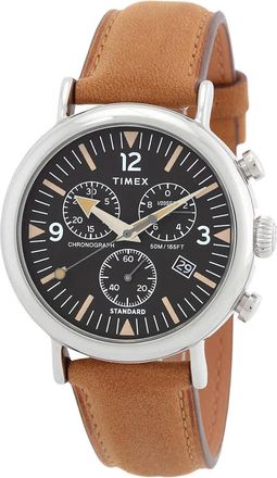 Timex Waterbury Standard Chronograph Quartz Black Dial Watch TW2W84500VQ