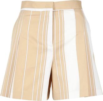 Semicouture Short Shorts - Dames - Bermuda - Beige - XS - Katoen - Korte Broeken