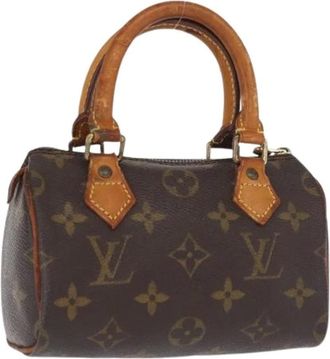Louis Vuitton Pre-owned Mini Bags, female, Brown, Size: ONE SIZE Pre-owned Canvas Mini Bag