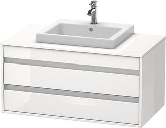 Duravit Duravit Ketho M&oacute;dulo Mural 6755, 2 Cajones, 1000mm, Para Lavabo Empotrado, Centralizado, Color (frente/cuerpo): Decoraci&oacute;n Roble Europeo - Kt675505252
