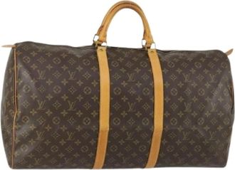 Louis Vuitton Pre-owned Weekend Bags, female, Brown, Size: ONE SIZE Pre-owned Canvas Weekend Bag