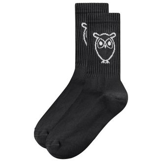 Knowledge Cotton Apparel 2-Pack Tennis Sock Multifunktionssocken - Unisex | schwarz