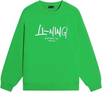 Li-Ning Anything Is Possible Graphic Sweatshirt Neon Green AWDSF75-3
