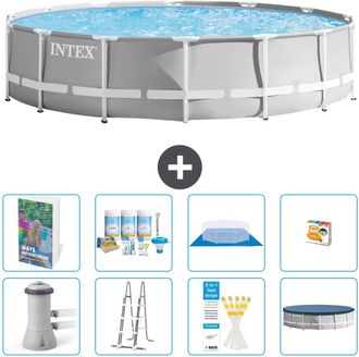 Intex Piscina Prism Frame Redonda - 427x107 Cm - 9-piezas S548