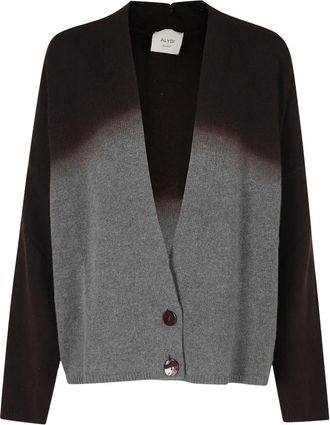 Alysi Fancy Ombr&eacute; Cardigan - Dames - Vesten - Grijs - XS - Truien & Vesten