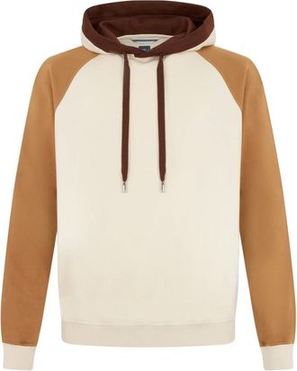 Fedeli Hoodies & sweatvesten, Heren, Beige, M, Katoen, Hooded sweatshirt in roomkleur