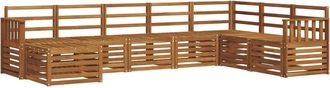 vidaXL Conjunto De Sof&aacute;s De Exterior 8 Uds. Natural Vidaxl