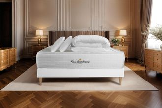 Royal Palace Bedding Pack Colch&oacute;n Blanco Muelles Y Viscoel&aacute;stica 140 X 190