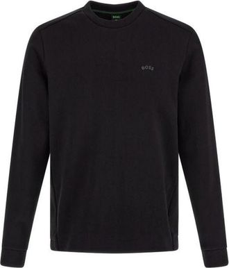 HUGO BOSS Salbo Sweatshirt - Heren - Sweatshirts - Zwart - S - Katoen - Hoodies & sweatvesten