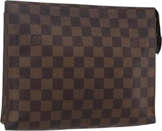 Louis Vuitton Pre-owned Clutches, female, Brown, Size: ONE SIZE Pre-owned Canvas Clutch
