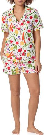 Bedhead Pajamas Stretch Cotton Jersey Pajamas in Organic Garden at Nordstrom, Size X-Large