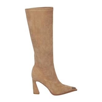 Alma En Pena Heeled Boots, female, Beige, 6 UK, Funnel heel boot