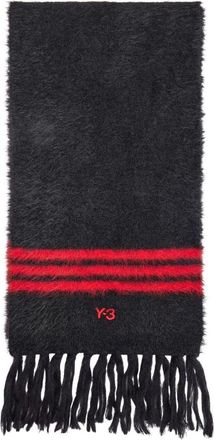 adidas x Y-3 Stripes Scarf Black Scarlet KW9703
