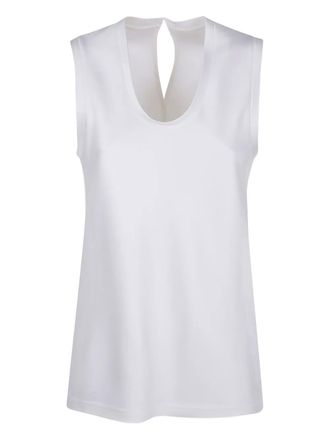 Carven Top met keyhole-detail - Wit