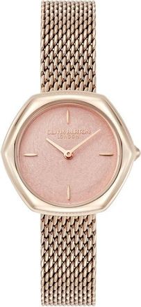 Olivia Burton Charing Mesh Strap Watch, 28.5mm in Pink at Nordstrom