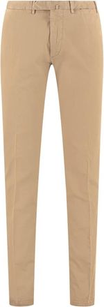 THE (ALPHABET) Katoenen Chino Broek - Heren - Chinos - Bruin - L - Katoen - Broeken