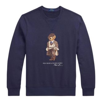 Ralph Lauren Sweatshirts, male, Blue, XL, Polo Bear Fleece Sweatshirt