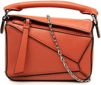 Loewe Pre-owned Loewe Nano Calfskin Puzzle Satchel Ladies VFQXQJS95V0C6QN4