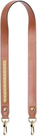 Longchamp Metallic Embroidered Leather Shoulder Strap in Cognac at Nordstrom Rack