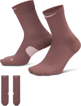 Nike Unisex Running Midweight Crew Socks (1 Pair) in Purple | HV6924-502