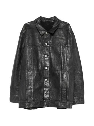 Rick Owens denim jack met knoopsluiting