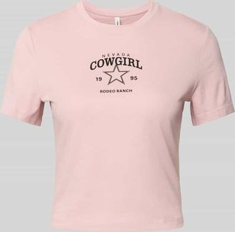 Only Slim Fit T-Shirt aus reiner Baumwolle Modell KARINA in Mauve, Gr&ouml;&szlig;e XS