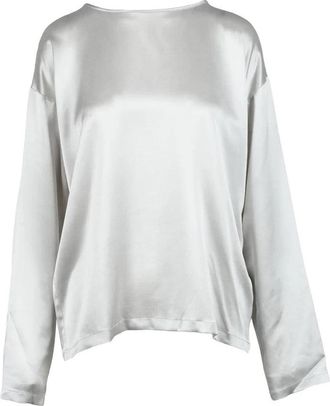 Fabiana Filippi Silk Blouse - Light Grey