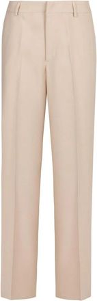 PT01 Tailored broek met wijde pijpen - Dames - Wijde Broeken - Beige - M - Broeken