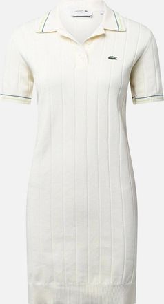 Lacoste Womens French Made Polo Dress - Cream - Size: 14