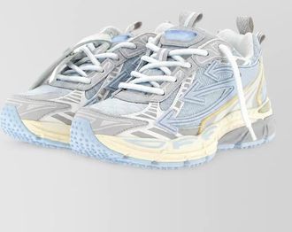 Off-white mesh low-top sneakers
