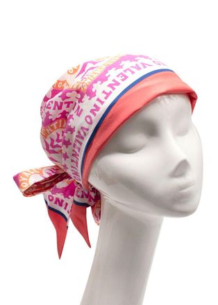 Valentino Garavani Valentino Multicolor Printed Silk Head Wrap