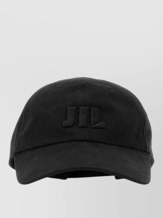 Jil Sander twill baseball cap curved brim design