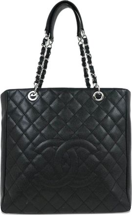 Chanel Borsa tote trapuntata anni 13-14 - Nero