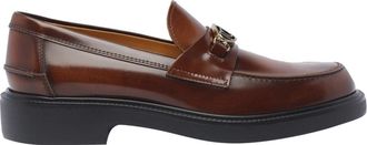 Tod's Bruine Platte Schoenen - Dames - Loafers - Bruin - 36 EU - Leer - Schoenen