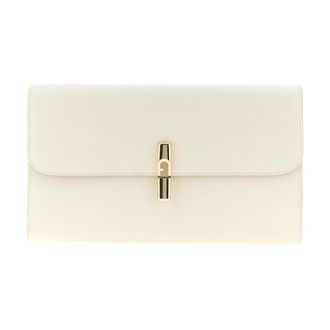 Furla Leren Clutch Tas - Dames - Tassen - Wit - Maat: ONE Size Leer