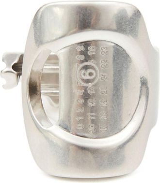 Maison Margiela Anello con cut-out - Argento