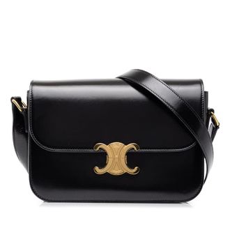 Celine Pre-owned Celine Classique Shiny Calfskin Triomphe Crossbody Ladies UP5WR4DAP67OY0NJ
