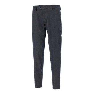 Re-hash Slim-fit Trousers, male, Blue, Size: W38 Stylish Trousers for Men