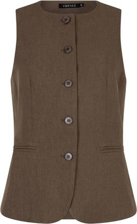 Ydence Mellie Mouwloos Vest - Dames - Bodywarmers - Groen - S - Jassen