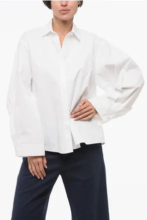 Armani EMPORIO Popeline Shirt with Maxi Sleeves size 36