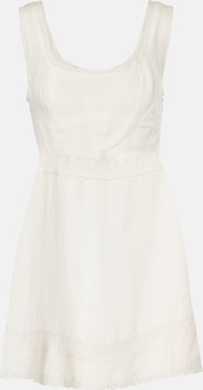 Rixo Ronan lace-trimmed minidress