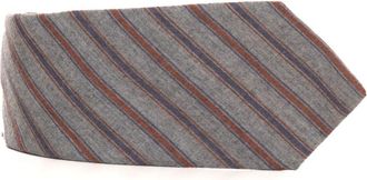 Kiton Kasjmier Fantasie Stropdas- 7 Vouwen- Niet-gevoerd - Heren - Stropdassen - Grijs - ONE Size - Kasjmier - Accessoires