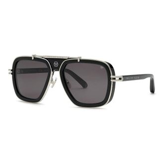 Philipp Plein SPP109M 0700 Shiny Black/Smoke Grey