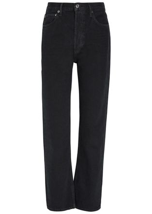 A Gold E Agolde 90s Pinch Waist Straight-leg Denim Jeans - Black - 29 (W29 / UK12 / M)