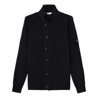 Stone Island Zip Up Cardigan Black L2S1551000-47S00A3-V0029