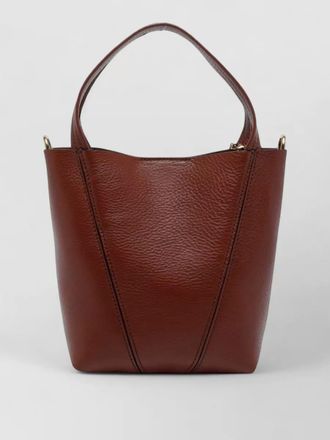 Chlo&eacute; spin small leather bucket bag shoulder