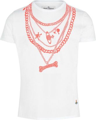 Vivienne Westwood CHAIN PERU T SHIRT Size: XXL, colour: WHITE