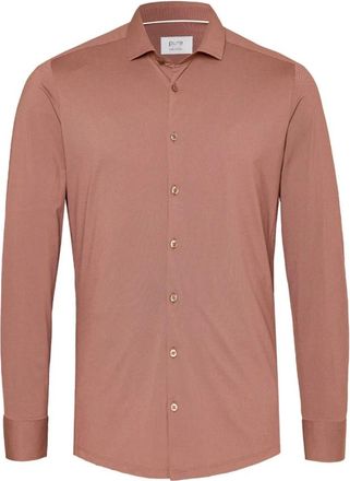 Pure Heren, Overhemden, Bruin, Maat: 4XL